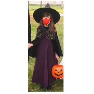 Kid's Witch Costume (including velvet dress)